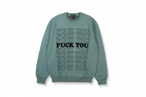 Supreme Hysteric Glamour Fuck You Sweater Light Blue Glab Vn