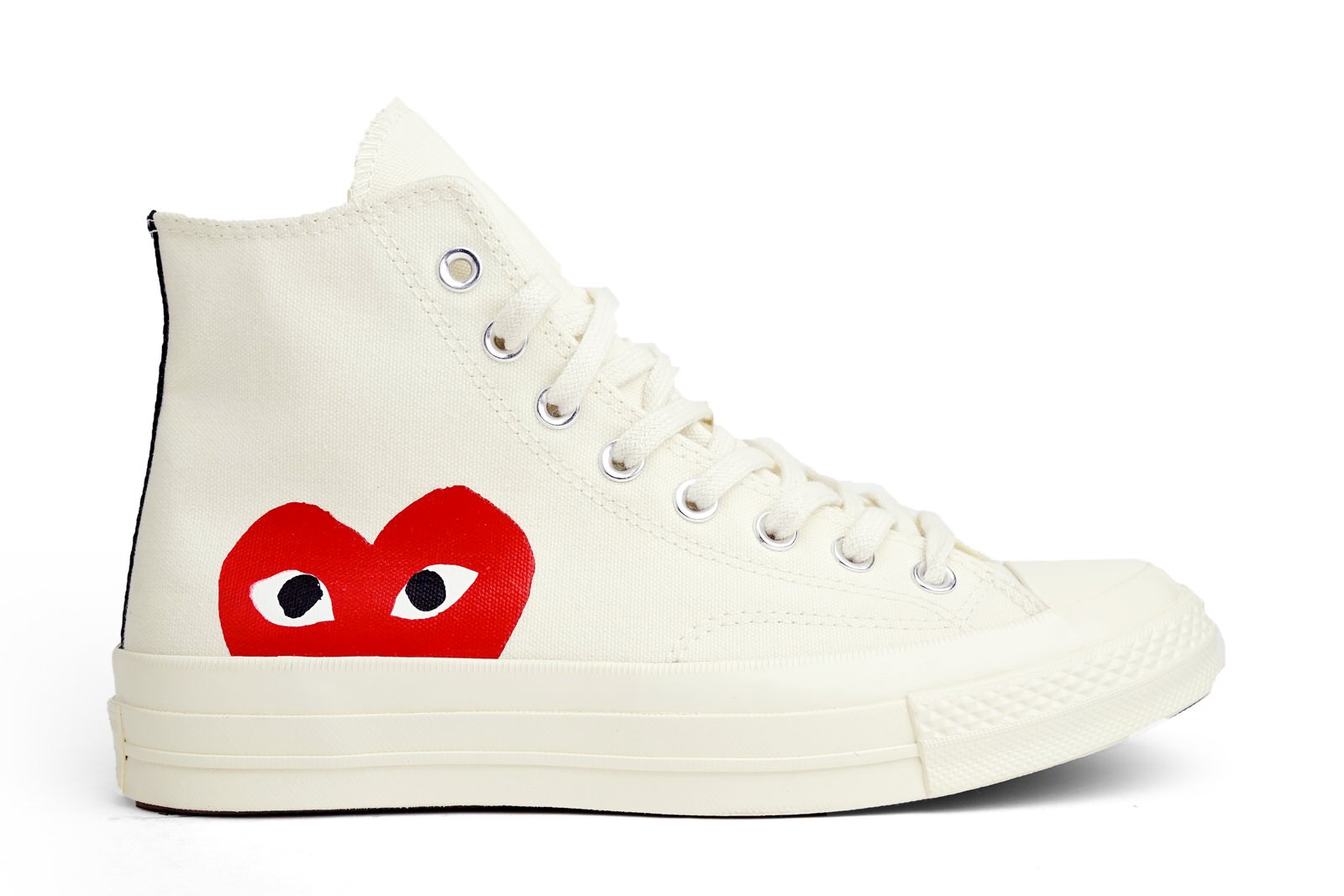 70s hi comme des garcons play white