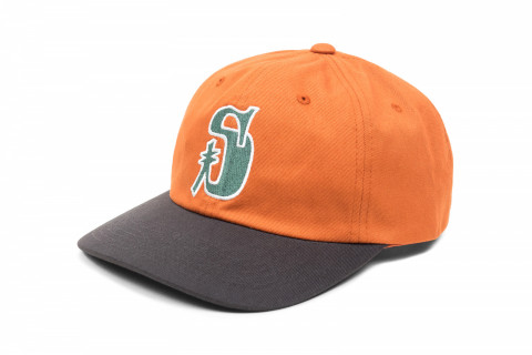 Stussy Men's Vintage Low Cotton Baseball Hat Orange